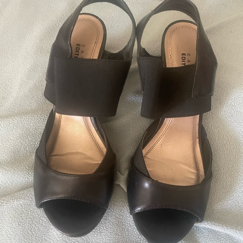 Basic Editions Black Women's Sandals